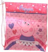 Peppa Pig roze gymtas - 44 x 37 cm