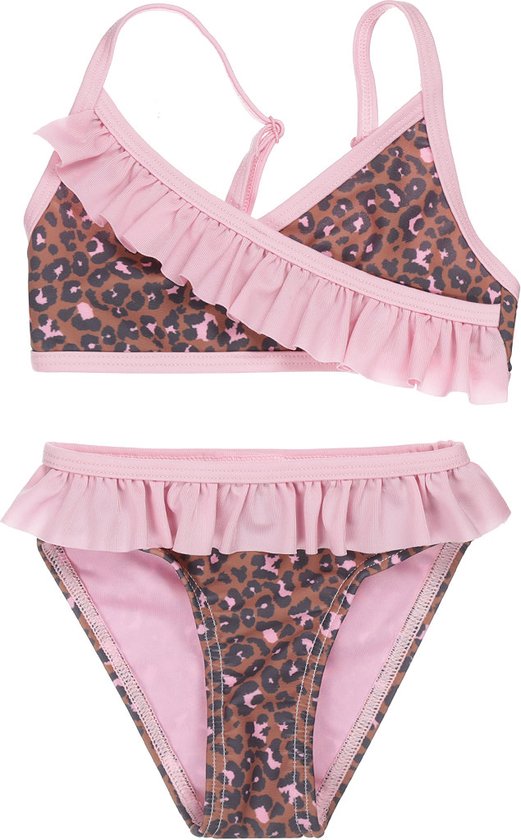 Koko Noko meisjes bikini panterprint Camel Pink