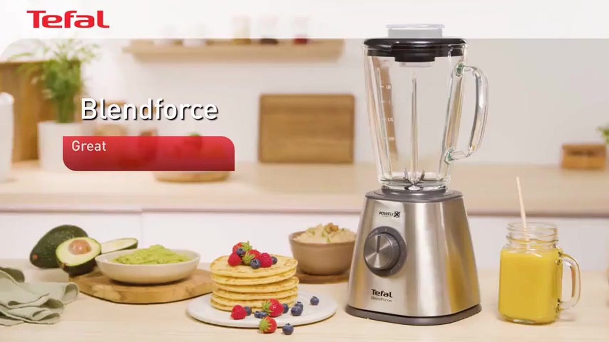 Tefal BlendForce II BL439D31 blender 1,75 L Mélangeur de table 800