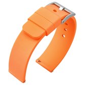 Silicone Rubberen Horlogebandje Oranje 22mm