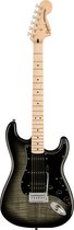 Squier Affinity Stratocaster FMT HSS, Black Burst MN - Guitare électrique noir
