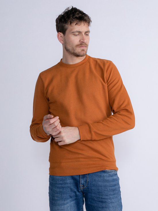 Petrol Industries Heren Effen Sweater Weiser Bruin Maat S bol