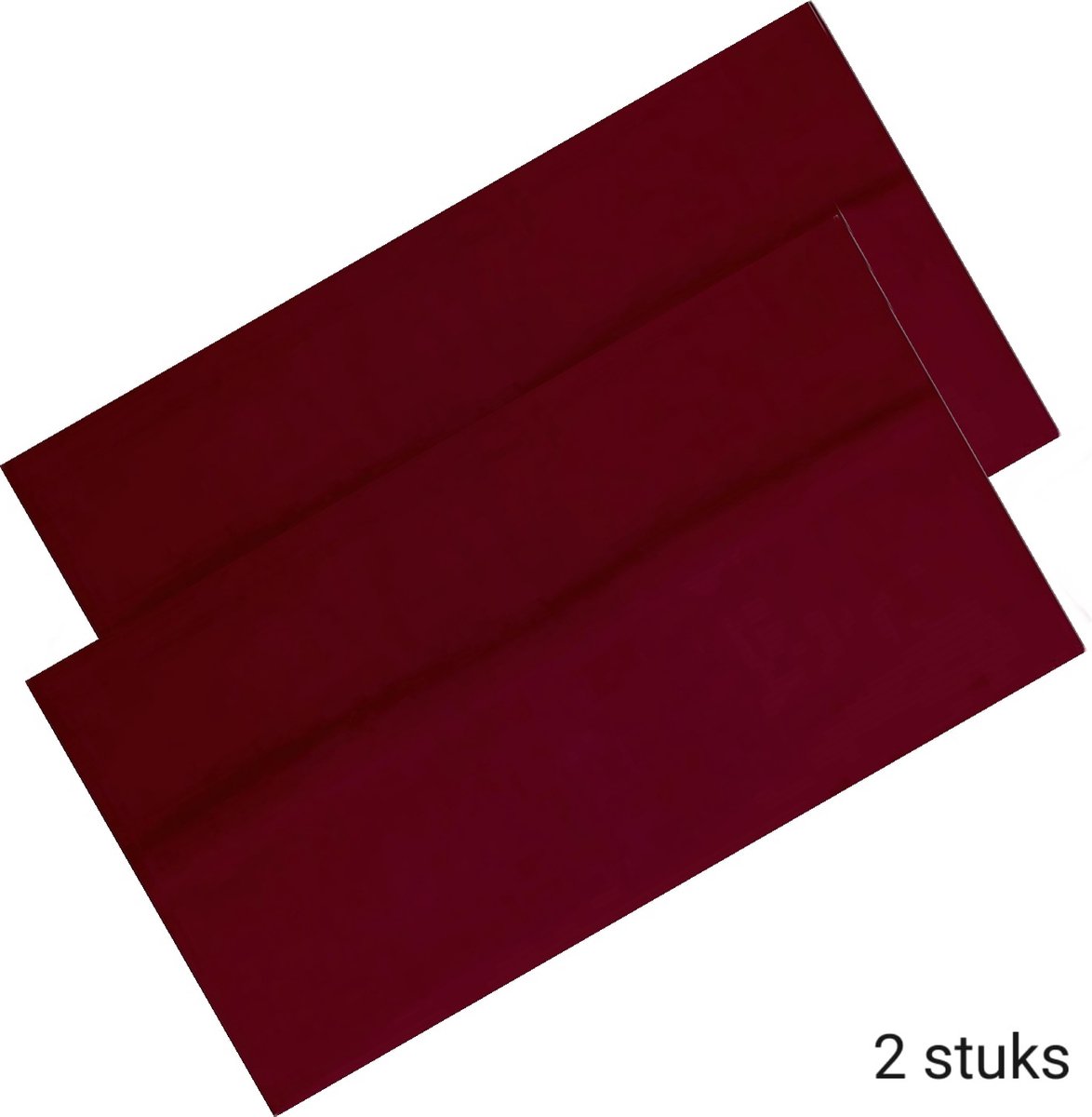 SPORT® - Haarband Hoofdband Basic - 10cm - 2 stuks - Donker Rood Maroon + 4x extra haarelastieken (2x wit / 2x zwart) - Casual Sport Yoga - Stof Elastisch