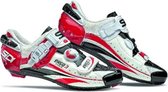 Sidi Ergo 3 Carbon Vernice - racefietsschoen - wit/zwart/rood - maat 42