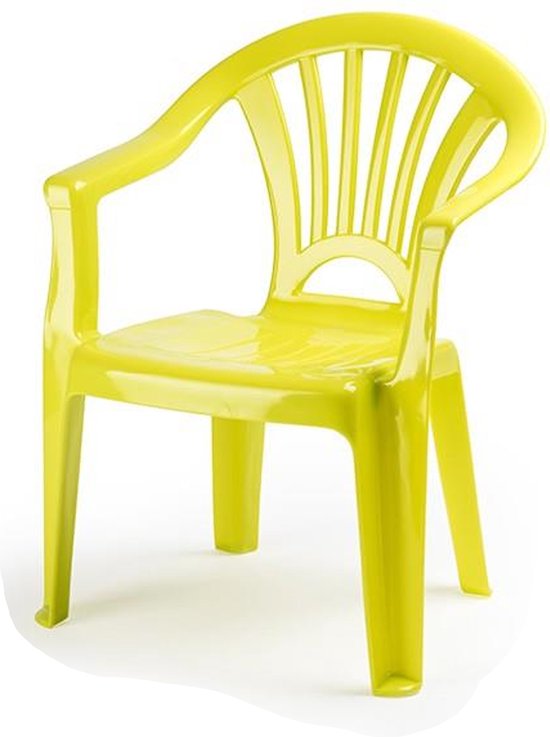 Forte Plastics Kinderstoelen 4x met tafeltje set - buiten/binnen - groen - kunststof - tuin meubels van Fort — afbeelding 2