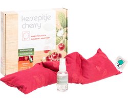 Kersepitje® Cervico Aromatics Eucalyptus - Langwerpig Kersenpitkussen - Incl. Aromaspray