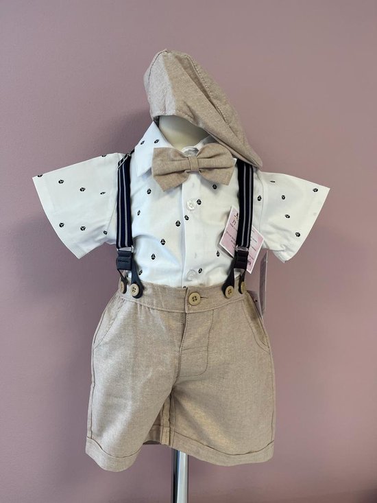 Lito Angels Baby Boy Formal Dress Suit 5 Pieces Set Tuxedo