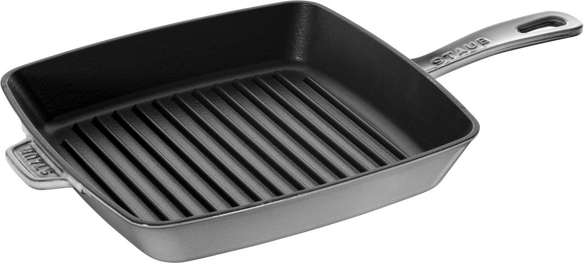 ZWILLING Staub, Vierkant, Grillpan, Grijs, Emaille, -20 °C, 260 °C