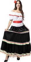 Funidelia | Mexicaans Kostuum voor vrouwen  Mexico & Mariachi´s, Mexicaanse schedel, Halloween, Day of the Dead - Kostuum voor Volwassenen Accessoire verkleedkleding en rekwisieten voor Halloween, carnaval & feesten - Maat XXL - Zwart