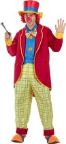 Funidelia | Costume de Clown pour Homme Clowns, Cirque, Original et Amusant - Déguisement pour Adultes Accessoires costumes et props pour Halloween, carnaval & fêtes - Taille L - XL - Rouge