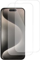 2x Screenprotector geschikt voor iPhone 15 – Gehard Glas - Proteqt+