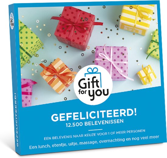 GiftForYou Cadeaubon - Gefeliciteerd!