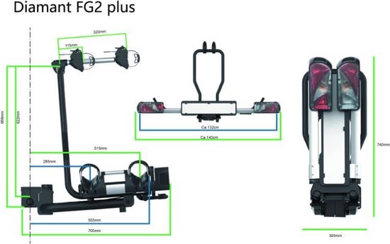 Pro-User - Pro-User Diamant FG2 Plus Fietsendrager van Merkloos — afbeelding 2