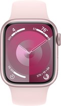 Apple Watch Series 9 - 41 mm - Boîtier en aluminium Pink avec bracelet Sport Pink clair - S/M