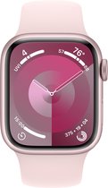 Apple Watch Series 9 - 41mm - Roze Aluminium Case with Roze Sport Band - S/M