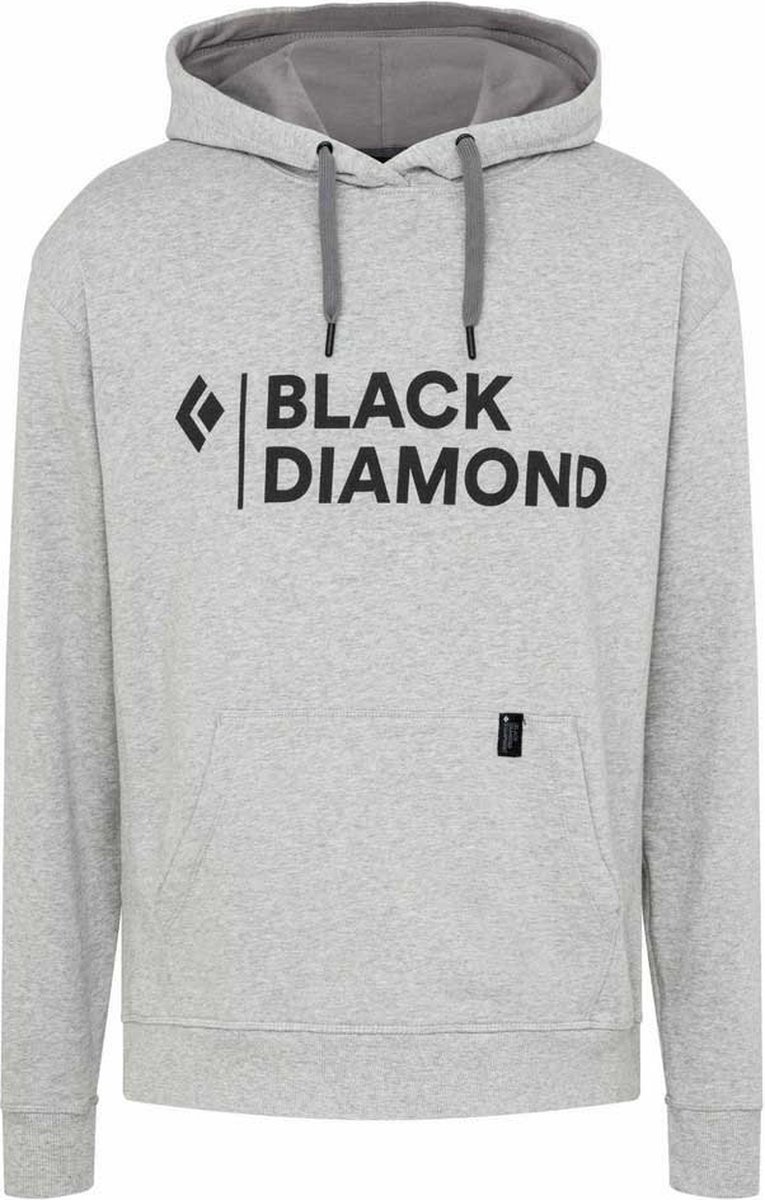 Black diamond Stacked Logo Capuchon Nickel Heather - XL - Heren