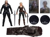 The Witcher Action Figure Geralt and Ciri (Netflix Season 3) 18 cm