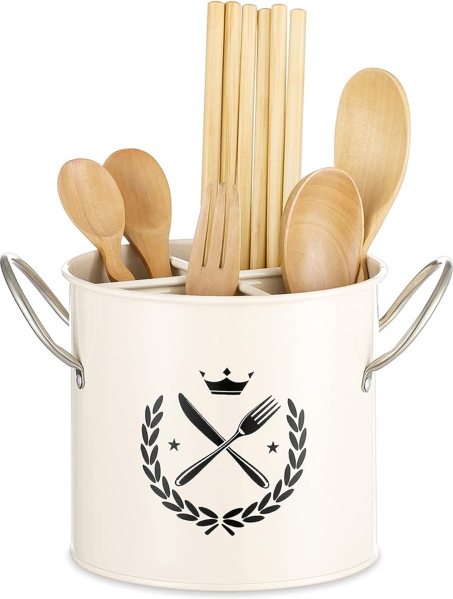 Matzilveren lepelhouder, roestvrijstalen lepelhouder voor kookplaat, keukengereihouder voor pollepel, tang, spatel, fornuizenhouder, pannendekselhouder (2 stuks 24 cm)