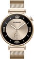 HUAWEI WATCH GT 4-41 MM - Milanese Gold Horlogeband - Verbeterd 24/7 gezondheidsbeheer - Batterijduur tot 7 dagen - Compatibel met iOS & Android