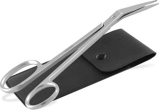 Professionele Nagelschaar Met Extra Scherp Gebogen Snijvlak Voor Het Nauwkeurig Inkorten Van Vinger En Teennagels 9 Cm Van Roestvrij Staal