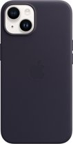 Origineel Apple iPhone 14 Plus Hoesje MagSafe Leather Case Blauw