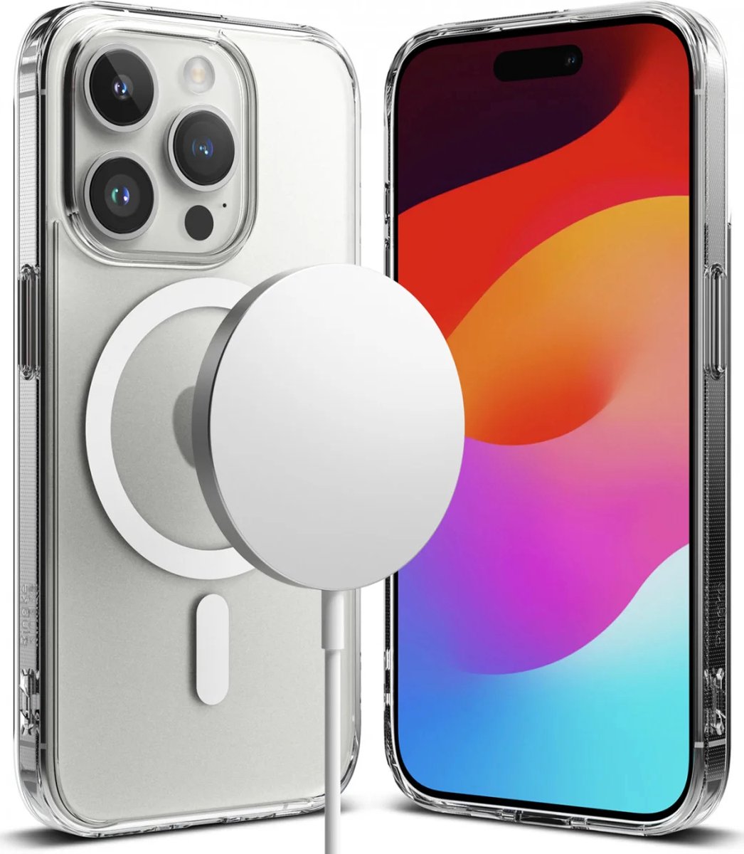 Ringke Fusion Magnetic iPhone 15 Pro Hoesje MagSafe Matte Transparant