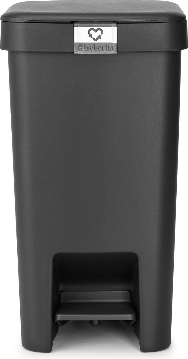 Goedkoopste Brabantia StepUp Prullenbak - Pedaalemmer - 16 liter - Dark Grey