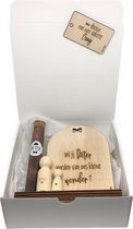 Geschenkbox wil jij mijn PETER zijn? | oker | nichtje | peg doll | houten poppetje | liefste peter | peter vragen | meter worden | peetoom vragen | peetoom worden | cadeau  | geschenkdoos | giftbox