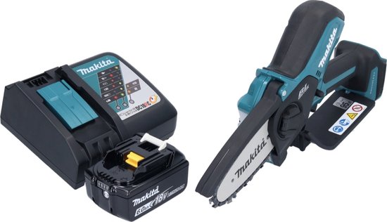 Makita DUC 101 RG1 accu takkenschaar 18 V 10 cm borstelloos + 1x accu 6,0 Ah + oplader — afbeelding 2