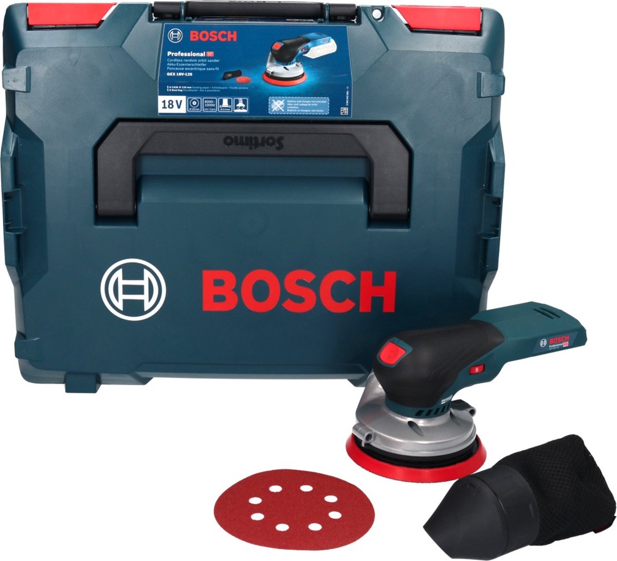 Ponceuse excentrique sans fil Bosch 2,5mm 12V Li-ion - sans