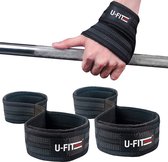 U Fit One Figure 8 Lifting Straps - Anti Slip Deadlift Straps - Padded straps - Bodybuilding - Gewichtshef - Powerlifting - Fitness - Lifting belt - Gym straps
