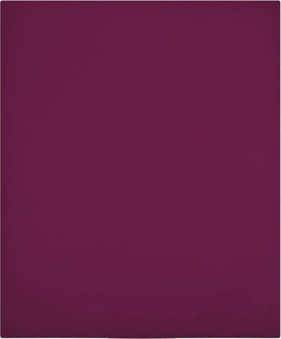 The Living Store Jersey Hoeslaken - Bordeaux - 100 x 200 cm - 100% Katoen