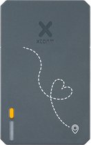 Xtorm Powerbank 10 000mAh Grijs - Design - Love Travelling - Port USB-C - Léger / Format voyage - Convient pour iPhone et Samsung