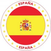 100x Bierviltjes Spanje thema print - Onderzetters Spaanse vlag - Landen decoratie feestartikelen