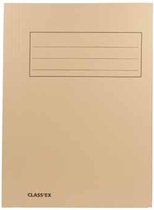 Kantoor opslag/ordenen A4-size dossiermap/verzamelmap van 24 x 35 cm beige van karton