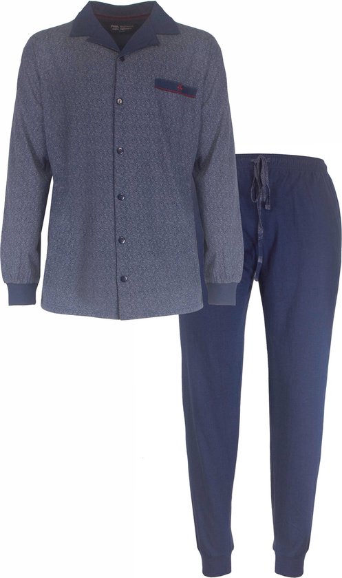 PHPYH1314A Set pyjama d'hôpital pour hommes Paul Hopkins Design imprimé - 100% Katoen peigné - Blauw. - Tailles : XL