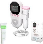 Doppler Baby – Echo Apparaat – Fetal Hartje Monitor – Dopplers - Thuis Hartslag Luisteren – Zwangerschap Cadeau voor Vrouw - ECG - Ultrasound Gel - Nederlandse handleiding