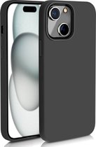 Coque Zwart adaptée pour iPhone 15 - Coque en Siliconen noire - Coque arrière en TPU - Zwart