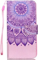 Shop4 iPhone Xr - Etui Portefeuille Mandala Violet