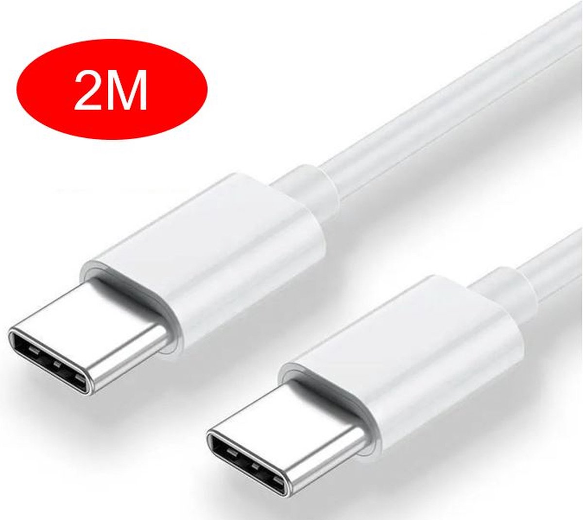 USB C kabel 2 Meter 85W 4A - USB C naar USB C - Geschikt voor Macbook, iPad, Iphone, Samsung Galaxy/Note - Extra stevig