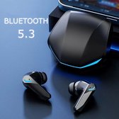 Écouteurs de Gaming - Bluetooth 5.3 - Écouteurs de jeu - Lumière LED - Zwart