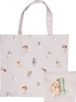 Wrendale Opvouwtas - 'A Dog's Life' Foldable Shopper Bag