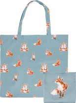 Wrendale Opvouwtas - 'Bright Eyed and Bushy Tailed' Foldable Shopper Bag