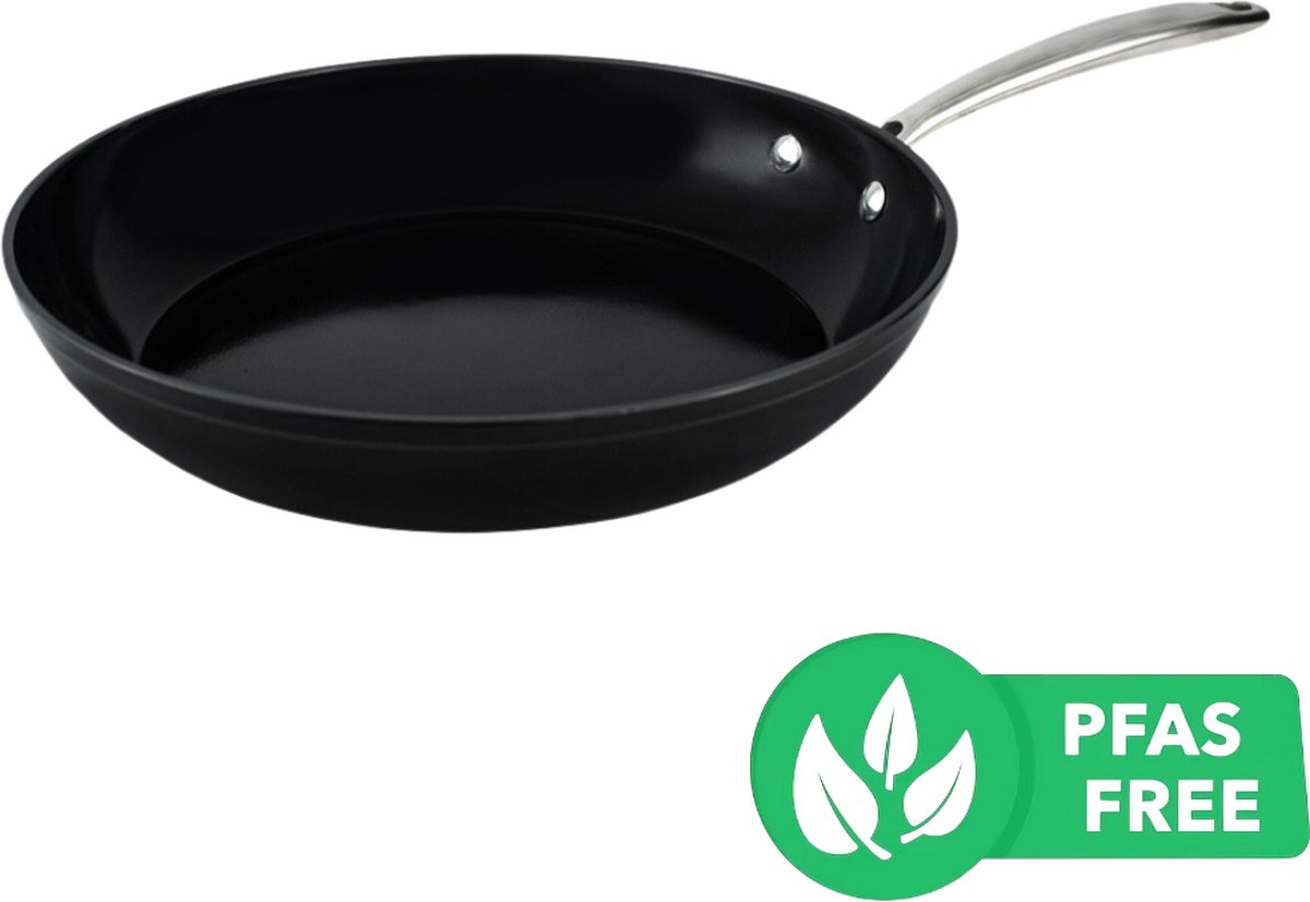 BY C&P© Signature Koekenpan 28 cm - Inductie - RVS - PFAS-vrij - Vaatwasser geschikt