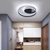 LED Plafondlamp | Spiraal Plafonnière | Zwart | LED Ringen | Woonkamerlamp | Moderne lamp