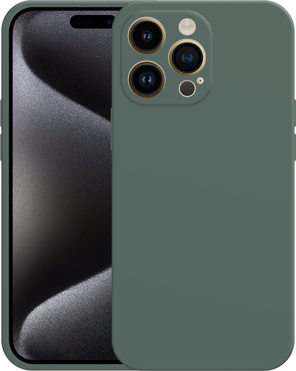 Just in Case hoesje geschikt voor iPhone 15 Pro Max Hoesje - Color Backcover - Groen