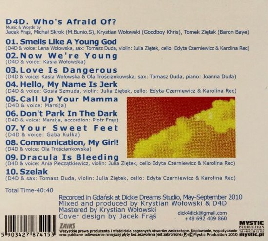 Dick4Dick: Who’s Afraid Of (Digipack) [CD]
