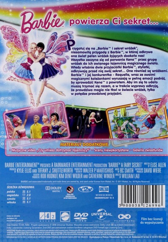 Secret Red Carpet Dress A Fairy Barbie Secreto Barbie: A Fairy Secret [DVD]  (Dvd), Manuel Morn Dvd's Bol