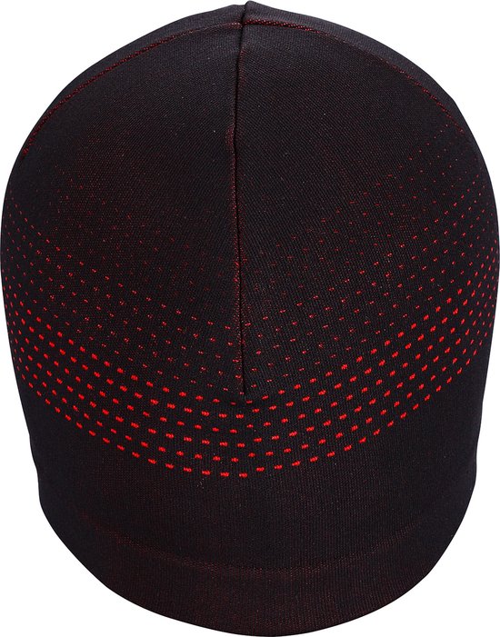 BBB Cycling Helmmuts Fiets Winter FIRHat - Fietsmuts voor onder Helm - 0-5 °C - Naadloos en Sneldrogend - Unisex - Zwart/Rood - Large - BBW-494 — afbeelding 5