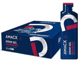 Amacx Drink Gel - Sportgel - Energy Gel - Energiegel - Raspberry - 12 pack